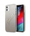 Guess GUHCP12SPCUGLSGO iPhone 12 mini 5.4" gold/gold hardcase Glitter Gradient Script