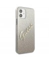 Guess GUHCP12SPCUGLSGO iPhone 12 mini 5.4" gold/gold hardcase Glitter Gradient Script