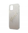 Guess GUHCP12SPCUGLSGO iPhone 12 mini 5.4" gold/gold hardcase Glitter Gradient Script