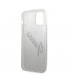Guess GUHCP12SPCUGLSGO iPhone 12 mini 5.4" gold/gold hardcase Glitter Gradient Script