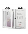 Guess GUHCP12SPCUGLSPI iPhone 12 mini 5.4" pink/pink hardcase Glitter Gradient Script
