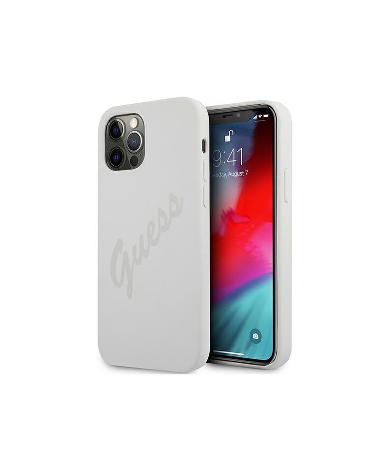 Guess GUHCP12LLSVSCR iPhone 12 Pro Max 6.7" cream/cream hardcase Script Vintage