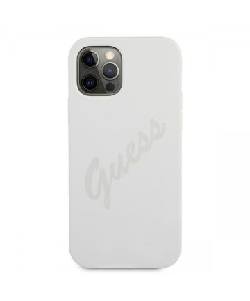 Guess GUHCP12LLSVSCR iPhone 12 Pro Max 6.7" cream/cream hardcase Script Vintage