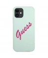 Guess GUHCP12SLSVSBF iPhone 12 mini 5.4" blue fuchsia/blue fuschia hardcase Silicone Vintage
