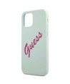 Guess GUHCP12SLSVSBF iPhone 12 mini 5.4" blue fuchsia/blue fuschia hardcase Silicone Vintage