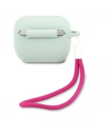 Guess GUACAPLSVSBF AirPods Pro cover blue fuchsia/blue fuschia Silicone Vintage