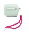 Guess GUACAPLSVSBF AirPods Pro cover blue fuchsia/blue fuschia Silicone Vintage