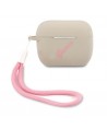 Guess GUACAPLSVSGP AirPods Pro cover gray pink/grey pink Silicone Vintage