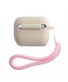 Guess GUACAPLSVSGP AirPods Pro cover gray pink/grey pink Silicone Vintage