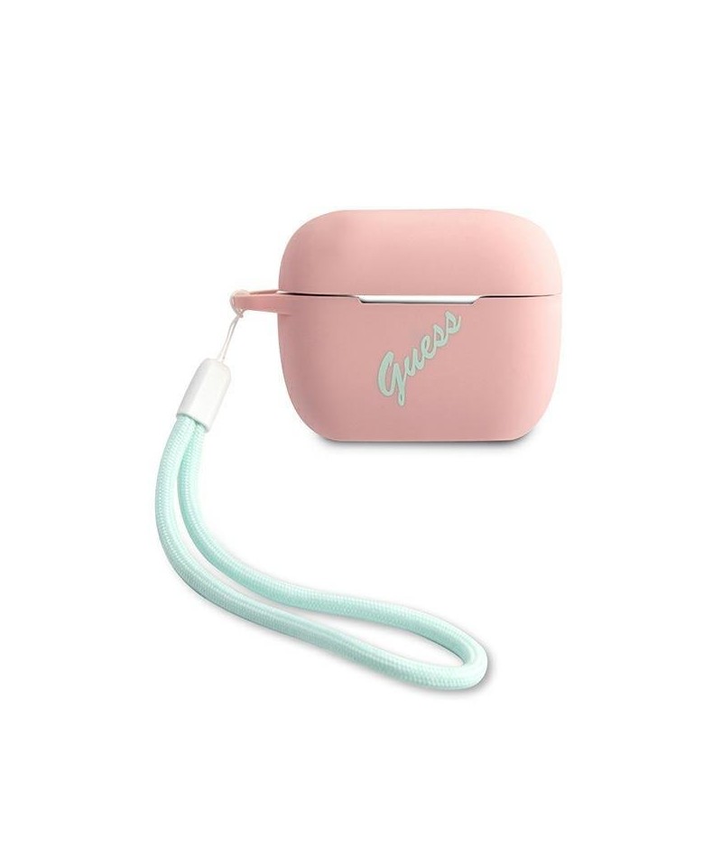 Guess GUACAPLSVSPG AirPods Pro cover rose green/pink green Silicone Vintage