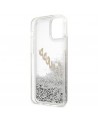 Guess GUHCP12LGLVSSI iPhone 12 Pro Max 6.7" silver/silver hardcase Glitter Vintage Script