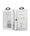 Guess GUHCP12LGLVSSI iPhone 12 Pro Max 6.7" silver/silver hardcase Glitter Vintage Script