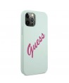 Guess GUHCP12LLSVSBF iPhone 12 Pro Max 6.7" blue fuchsia/blue fuschia hardcase Silicone Vintage