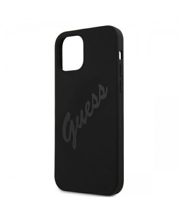 Guess GUHCP12LLSVSBK iPhone 12 Pro Max 6.7" black/black hardcase Script Vintage