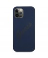 Guess GUHCP12LLSVSBL iPhone 12 Pro Max 6.7" blue/blue hardcase Script Vintage