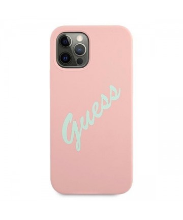 Guess GUHCP12LLSVSPG iPhone 12 Pro Max 6.7" rose green/green pink hardcase Silicone Vintage