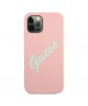 Guess GUHCP12LLSVSPG iPhone 12 Pro Max 6.7" rose green/green pink hardcase Silicone Vintage