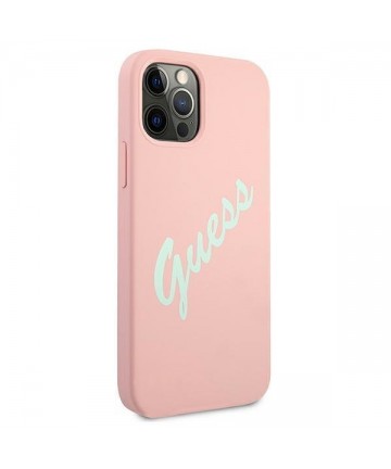 Guess GUHCP12LLSVSPG iPhone 12 Pro Max 6.7" rose green/green pink hardcase Silicone Vintage