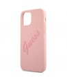 Guess GUHCP12LLSVSPI iPhone 12 Pro Max 6.7" pink/pink hardcase Script Vintage