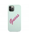 Guess GUHCP12MLSVSBF iPhone 12/12 Pro 6.1" blue fuchsia/blue fuschia hardcase Silicone Vintage