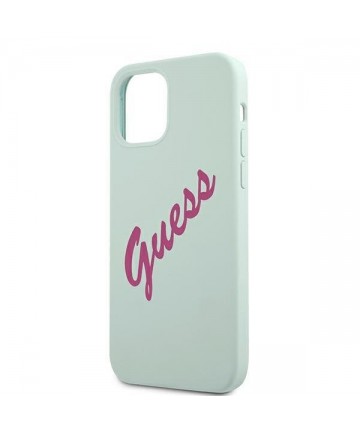 Guess GUHCP12MLSVSBF iPhone 12/12 Pro 6.1" blue fuchsia/blue fuschia hardcase Silicone Vintage