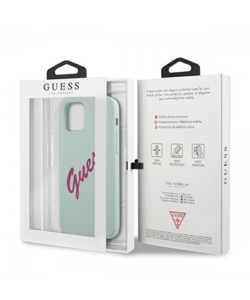 Guess GUHCP12MLSVSBF iPhone 12/12 Pro 6.1" blue fuchsia/blue fuschia hardcase Silicone Vintage