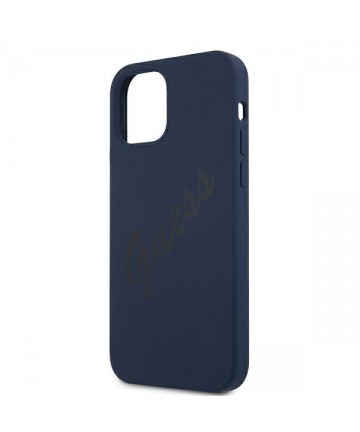 Guess GUHCP12MLSVSBL iPhone 12/12 Pro 6.1" blue/blue hardcase Script Vintage