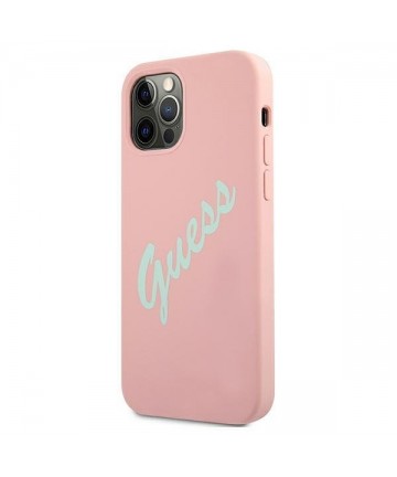 Guess GUHCP12MLSVSPG iPhone 12/12 Pro 6.1" rose green/green pink hardcase Silicone Vintage