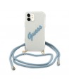 Guess GUHCP12SCRTVSBL iPhone 12 mini 5.4" blue/blue hardcase Script Vintage