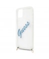 Guess GUHCP12SCRTVSBL iPhone 12 mini 5.4" blue/blue hardcase Script Vintage