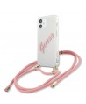 Guess GUHCP12SCRTVSPI iPhone 12 mini 5.4" pink/pink hardcase Script Vintage