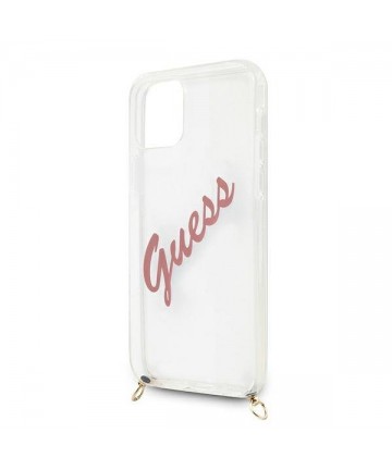 Guess GUHCP12SCRTVSPI iPhone 12 mini 5.4" pink/pink hardcase Script Vintage