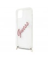 Guess GUHCP12SCRTVSPI iPhone 12 mini 5.4" pink/pink hardcase Script Vintage