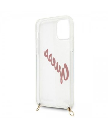 Guess GUHCP12SCRTVSPI iPhone 12 mini 5.4" pink/pink hardcase Script Vintage