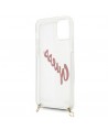 Guess GUHCP12SCRTVSPI iPhone 12 mini 5.4" pink/pink hardcase Script Vintage
