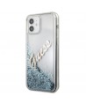 Guess GUHCP12SGLVSBL iPhone 12 mini 5.4" blue/blue hardcase Glitter Vintage Script