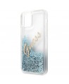 Guess GUHCP12SGLVSBL iPhone 12 mini 5.4" blue/blue hardcase Glitter Vintage Script