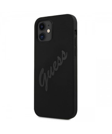 Guess GUHCP12SLSVSBK iPhone 12 mini 5.4" black/black hardcase Script Vintage
