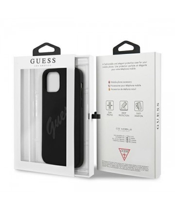 Guess GUHCP12SLSVSBK iPhone 12 mini 5.4" black/black hardcase Script Vintage