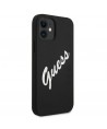 Guess GUHCP12SLSVSBW iPhone 12 mini 5.4" black and white hardcase Silicone Vintage