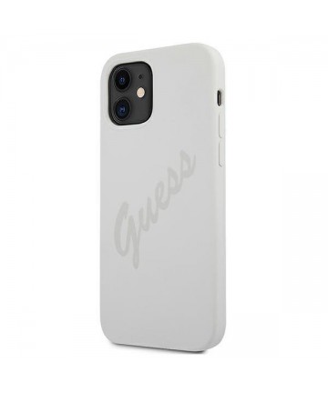 Guess GUHCP12SLSVSCR iPhone 12 mini 5.4" cream/cream hardcase Script Vintage