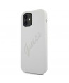 Guess GUHCP12SLSVSCR iPhone 12 mini 5.4" cream/cream hardcase Script Vintage