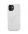 Guess GUHCP12SLSVSCR iPhone 12 mini 5.4" cream/cream hardcase Script Vintage