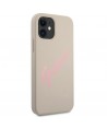 Guess GUHCP12SLSVSGP iPhone 12 mini 5.4" gray pink/grey pink hardcase Silicone Vintage