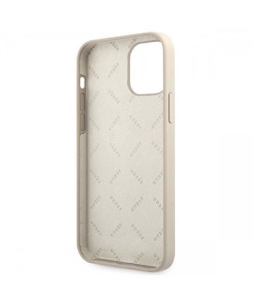 Guess GUHCP12SLSVSGP iPhone 12 mini 5.4" gray pink/grey pink hardcase Silicone Vintage