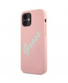 Guess GUHCP12SLSVSPG iPhone 12 mini 5.4" rose green/green pink hardcase Silicone Vintage