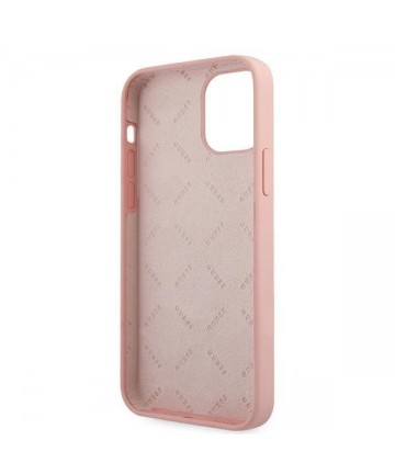 Guess GUHCP12SLSVSPG iPhone 12 mini 5.4" rose green/green pink hardcase Silicone Vintage
