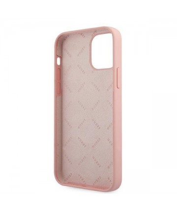 Guess GUHCP12SLSVSPI iPhone 12 mini 5.4" pink/pink hardcase Script Vintage