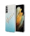Guess GUHCS21MPCUGLSBL S21+ G996 blue/blue hardcase Glitter Gradient Script