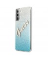 Guess GUHCS21MPCUGLSBL S21+ G996 blue/blue hardcase Glitter Gradient Script